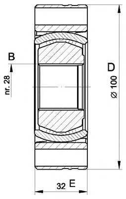 OPEN PARTS cvj554520 -  Шарнирный комплект, приводной вал